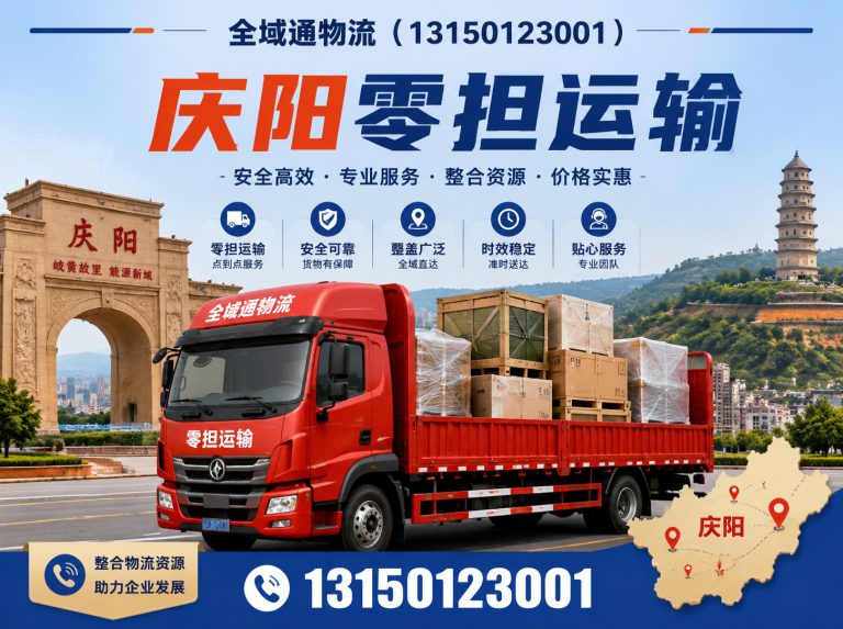 合水县庆阳物流展示图